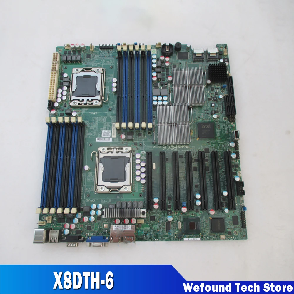 

For Supermicro Dual Motherboard LGA1366 DDR3 Xeon ServerBoard 5600/5500 Series X8DTH-6