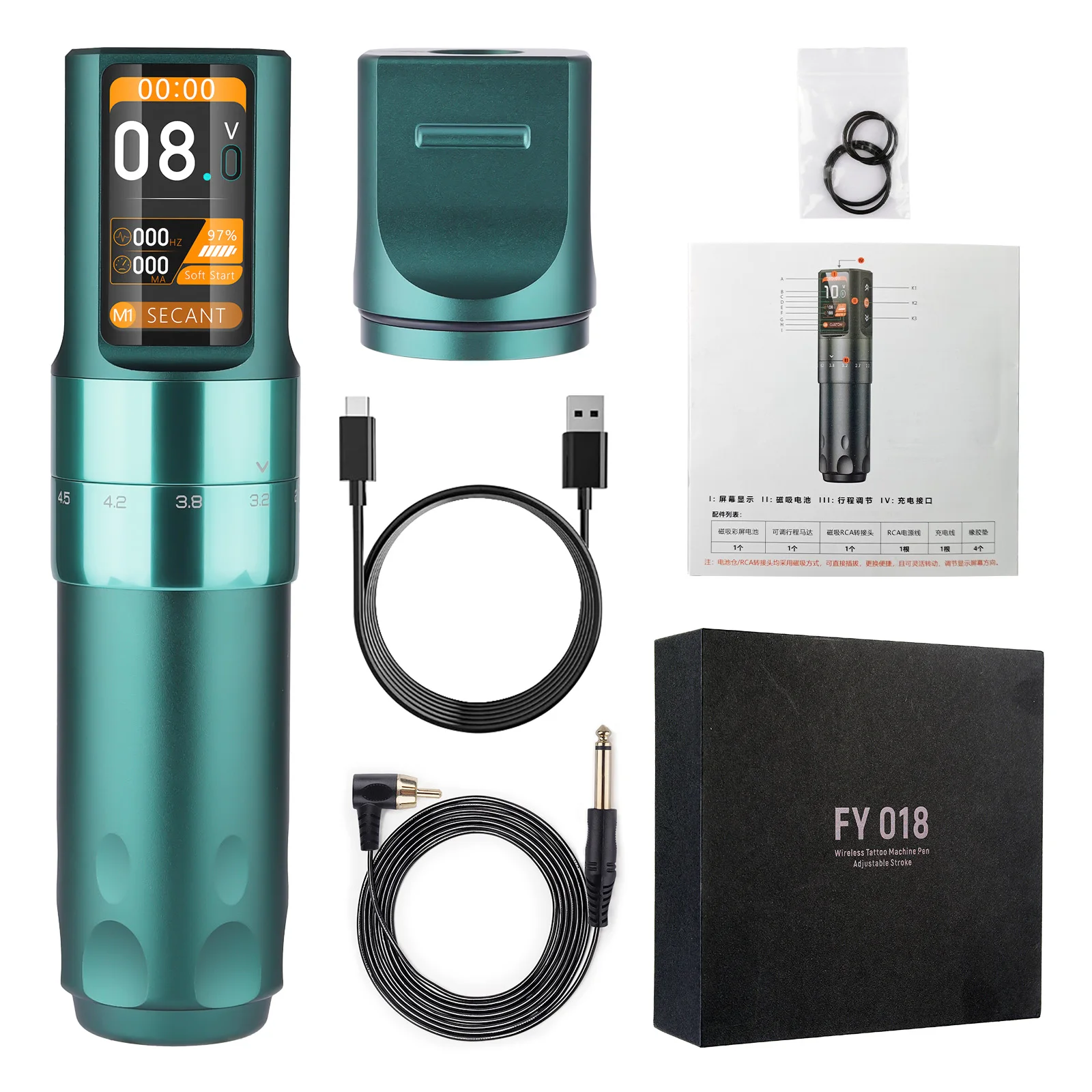 Trex 高品質のタトゥーマシン T-Rex ワイヤレスタトゥーマシン回転バッテリーペンポータブル