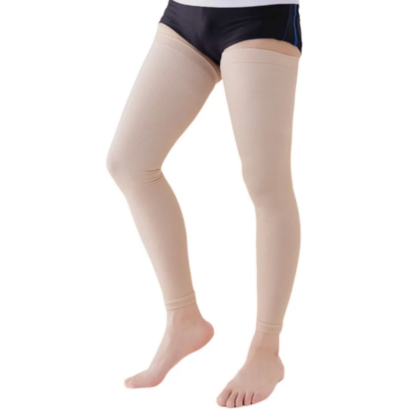 Calze A Compressione Medica Da 20-30 MmHg Per Donne E Uomini Alte Fino Al Ginocchio Con Punta Aperta~p179464151
