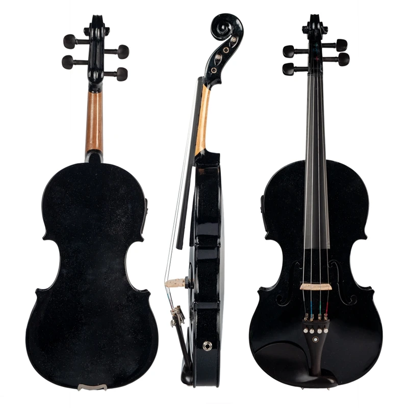 4/4 Full-Size Violin Solid Wood Body Ebony Accessories Acoustic Violin Electric Violin Accessories