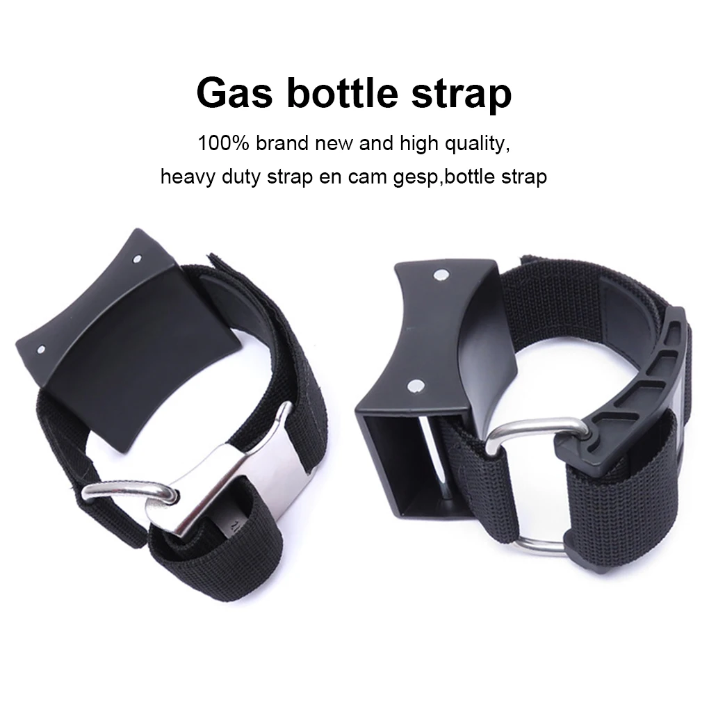 Scuba Diving Tank Band Adjustable Buckle Cylinder Holder diving tank strap for Snorkeling