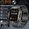 2025 New dual-frequency GPS smartwatch for men, 1.96-inch high-definition AMOLED screen, Compass, Bluetooth call,5ATM waterproof 1