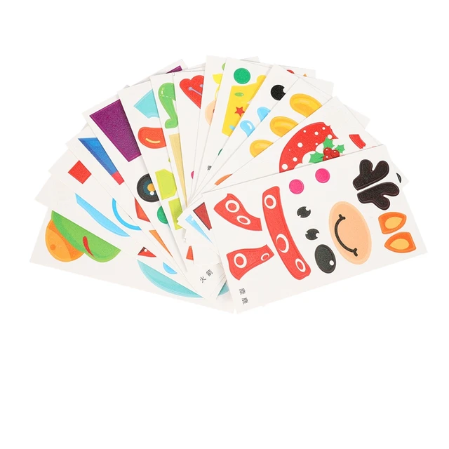 12Pcs Children 3D Diy Handmade Paper Cups Sticker Material Kit Whole Set Kids Kindergarten School Art Craft Educational Toys 4