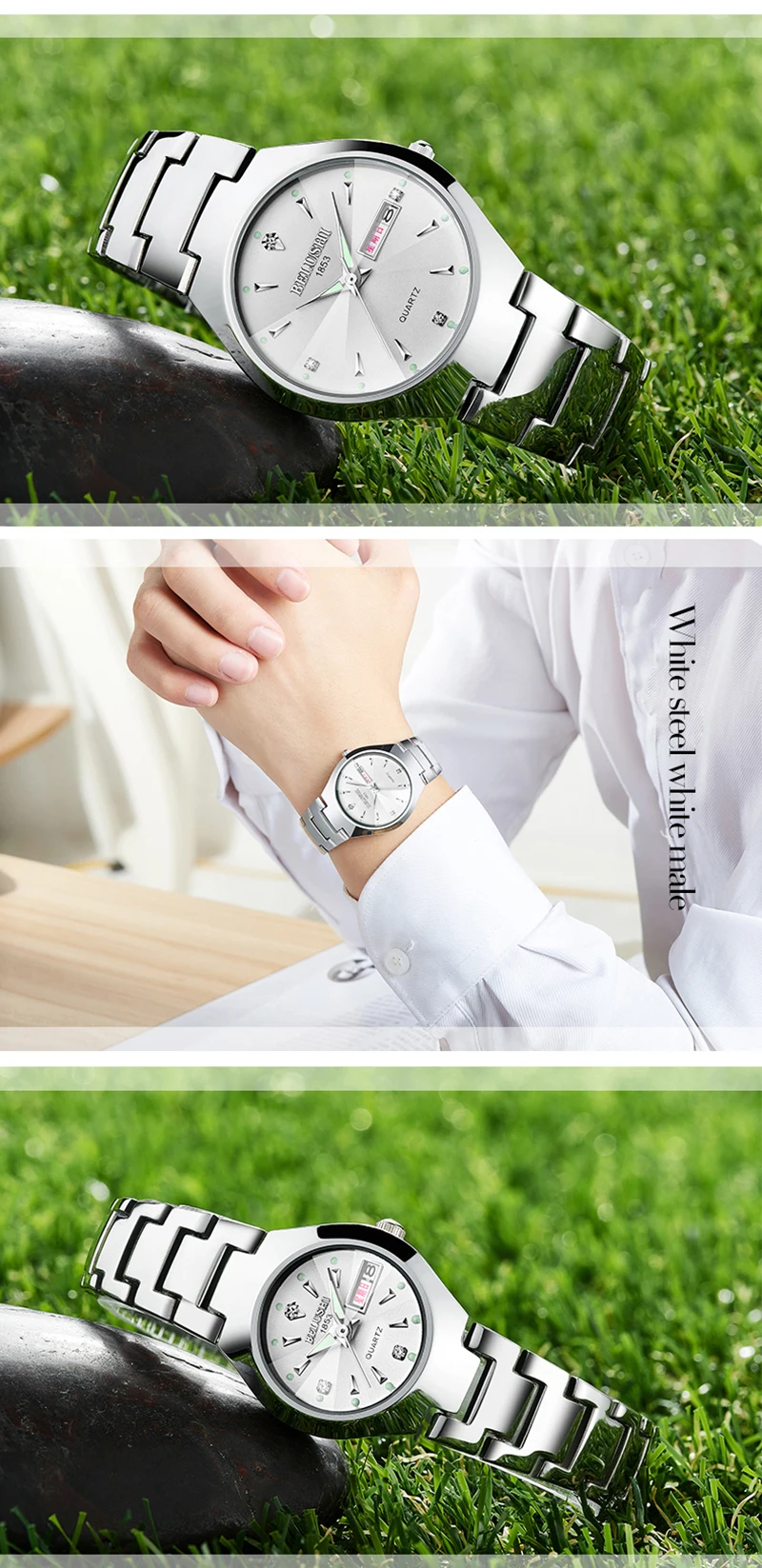 2022 Classic Couple Watches Pair Men and Women Top Brand Luxury Watches For Lovers Dress Business Men's Wristwatch Montre Femme