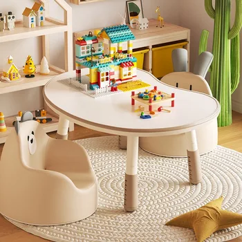 Tavolo da studio per bambini Tavolo da ascensore per bambini con arachidi Tavolo da scrittura per la casa Tavolo per la prima educazione della scuola materna Sedia da scrivania per bambini