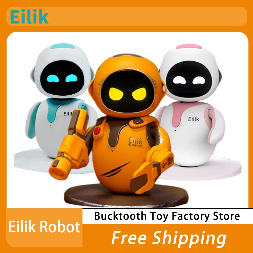 

Eilik Intellect Robot AI Smart Future Robot Doll Voice Robot Electronic Toys Creative Intellect Study Desktop Companion Kid Gift