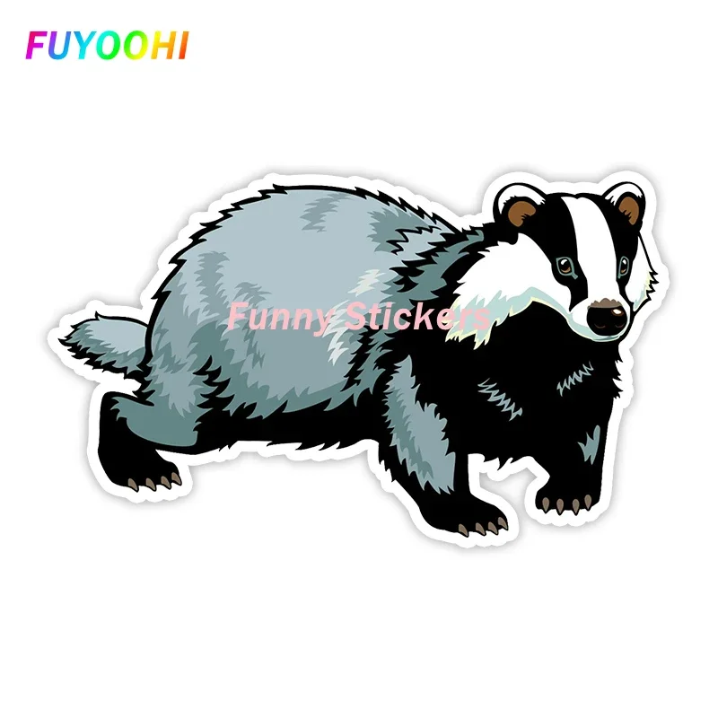 

FUYOOHI Play Stickers Cute Badger Self-adhesive Decal Car Sticker Waterproof Auto Decors on Bumper Rear Window Laptop PVC Decal