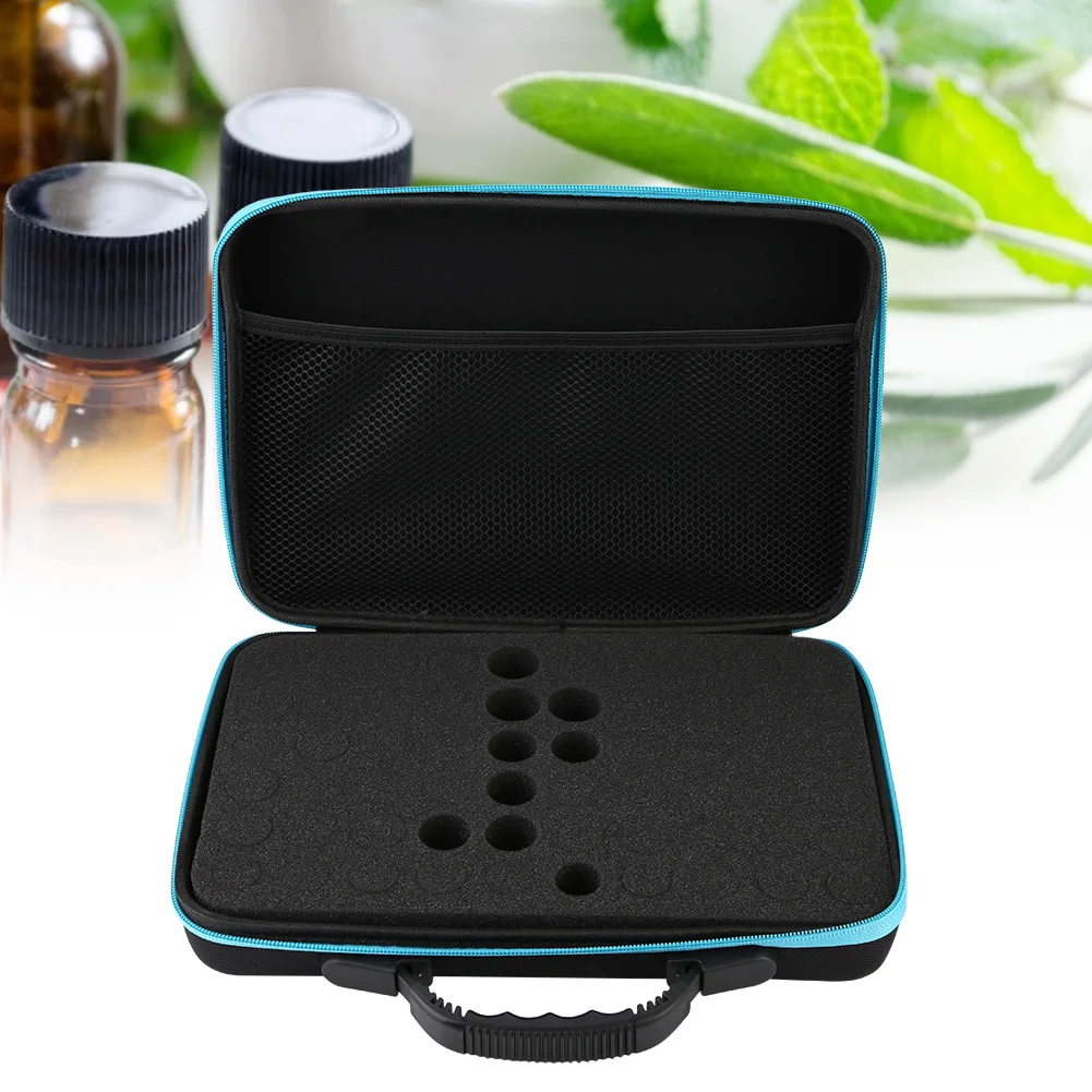 Hard Shell Exterior Storage Organizer Essential Oil Carrying Case Hard Shell Case 60 Bottles Suitable For Bottles 5ml 15ml