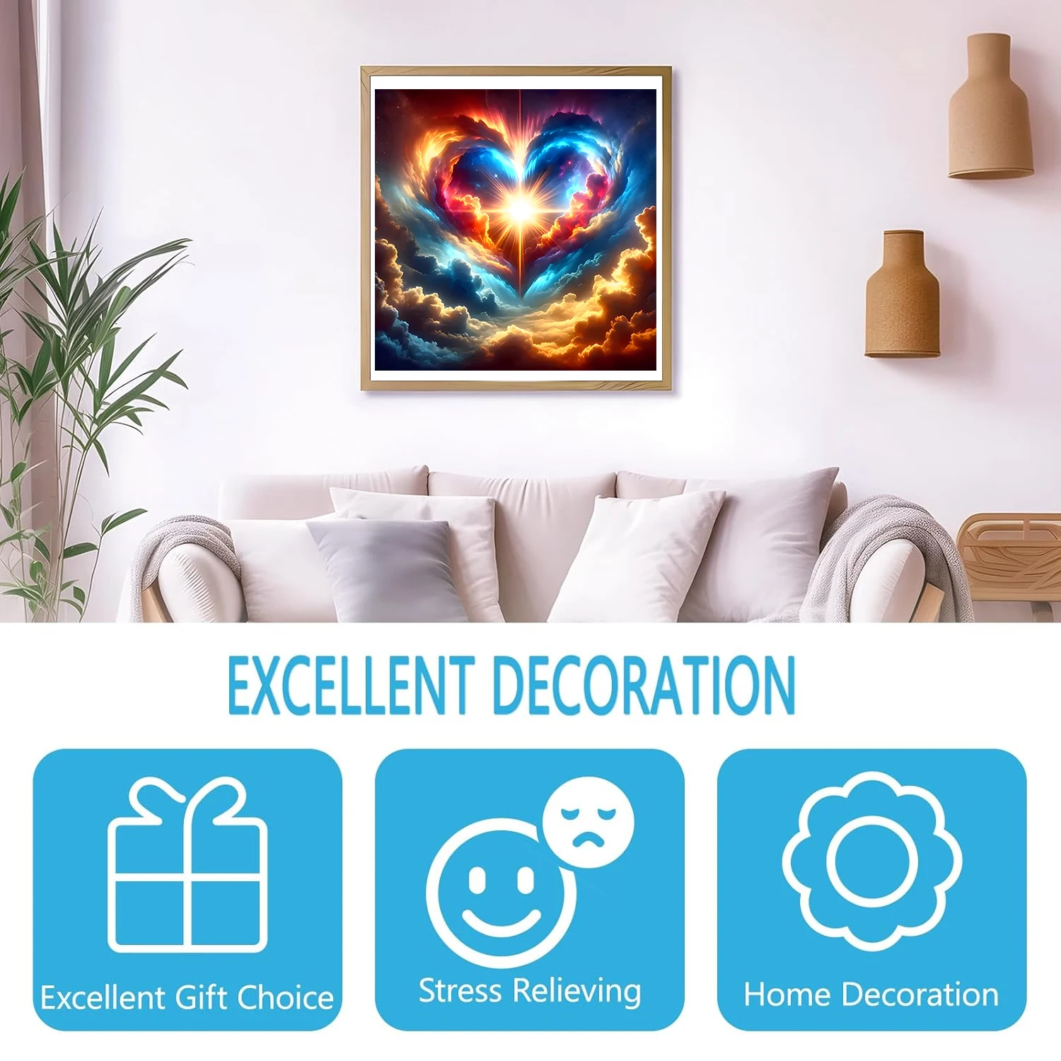 Love Wooden Puzzle, Unique Shaped Pieces Wooden Jigsaw Puzzles for Adults, Ghristmas Gift Family Game Home Decor 4