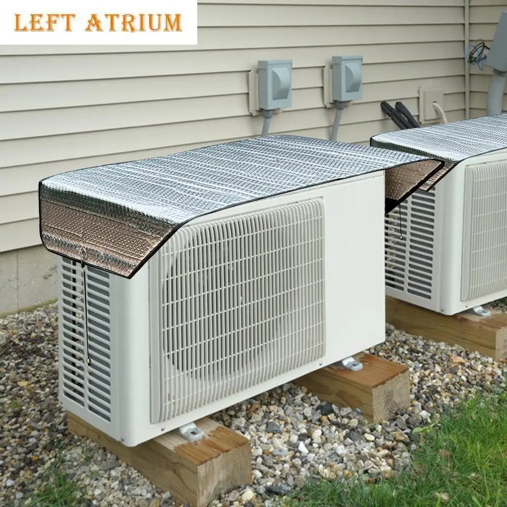 Air conditioner outer cover Outdoor Energy Saving Rainproof Cover  Air Conditioner Waterproof Dust Cover AC Unit Covers Air - 6