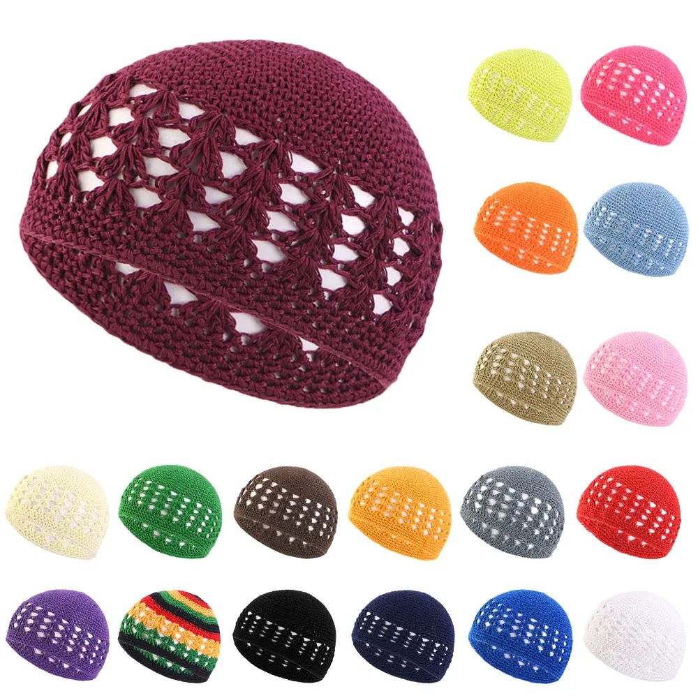 

Candy Color Women Mesh Hair Net Cap Crocheted Snood Night Sleep Cover Turban Hat Headwrap Breathable Hair Accessorices Kufi Hat