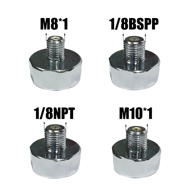 Manometer Mini Micro 25mm/1inch Gage Pressure Gauge Compressed Air Hand Pump Diving HPA Regulator M8*1 M10*1 1/8NPT 1/8BSPP hand pump valve regulator
