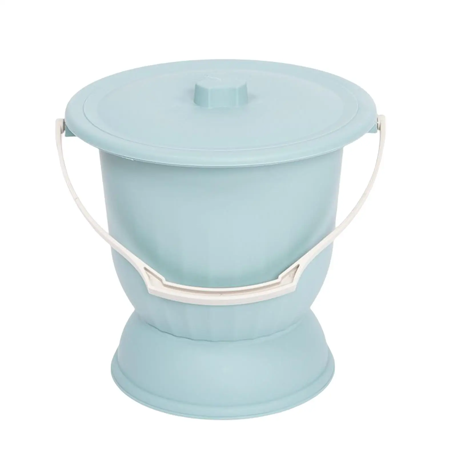 Spittoon with Lid and Handle Night Pot Urine Bucket Bottle Bedpan Portable