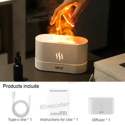 KINSCOTER Aromatic Ultrasonic Cool Mist Diffuser Lamp (White Basic)