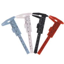 

Portable Dual Scale 0-80MM Plastic Eyebrow Measuring Vernier Caliper Caliper Ruler Mini Plastic Permanent Makeup Measure Tools