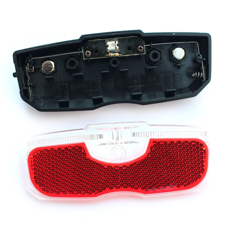 1-3pcs Bike Bicycle Rear Reflector Tail Light for Luggage Rack Battery Powered Reflective Taillight Bicycle Accessories