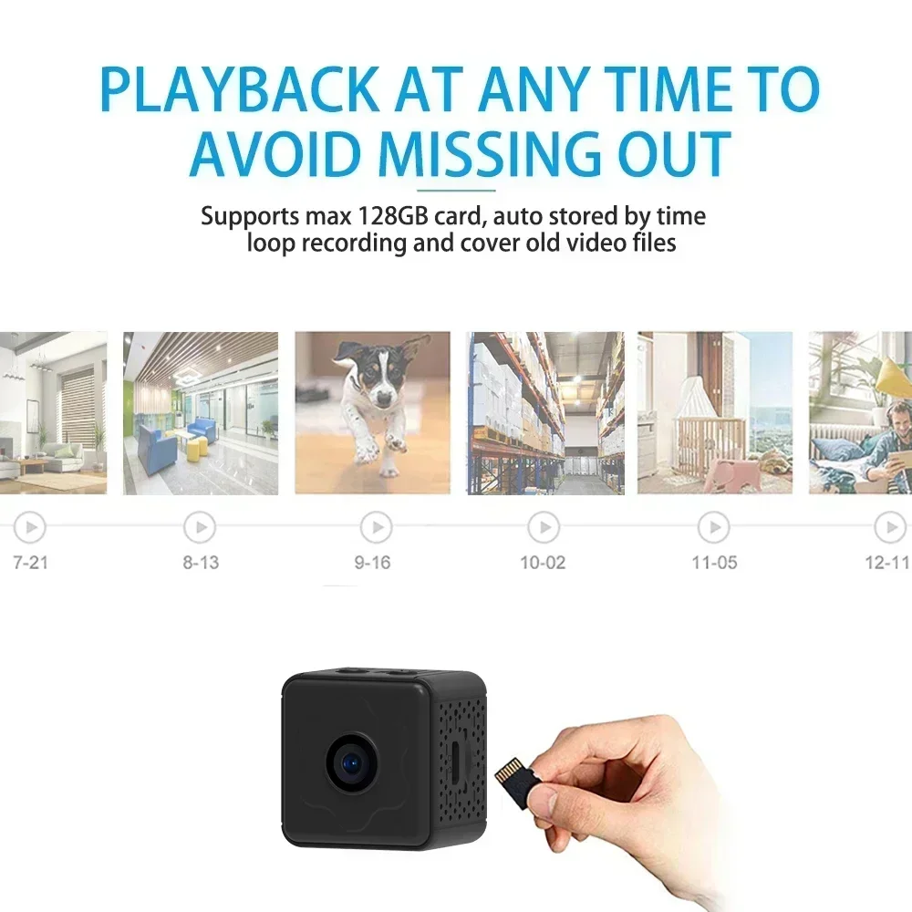 Mini Camera Wireless WiFi Remote Monitor Camera Tiny Home IP Camera No Need To Plug in Super-long Battery Life 3