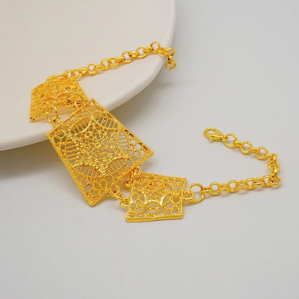 Sc6566c711fd84f4993fd497948b81402K Middle East Golden Long Necklace with Tassel Jewelry Set for Women Tassel Earrings for Bridal Set Party Gift Mallzona