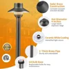 Solid Brass Mini Shade Path Lights LED 12V Low Voltage Outdoor Waterproof IP65 ETL Patio Garden Pathway Yard Lawn Driveway 2