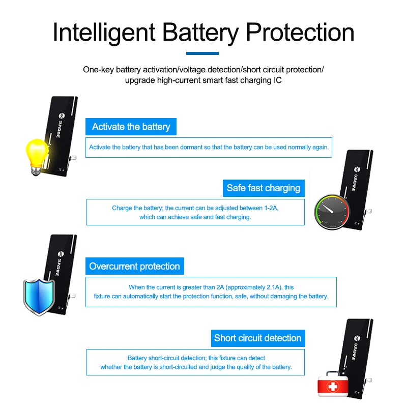 SUNSHINE SS-915 V9.0 Universal Battery Activation Board For Iphone 15 15P 15PM 15P For Huawei VOVI Activation Mobile Charge — view 5