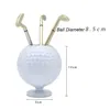 1pc Golf Ball Model Pen Holder, 3 Pcs Golf Ballpoint Pens, Golf Desktop Gift Mini Golf Ball Pen Holder,Souvenir, For Golfer 6