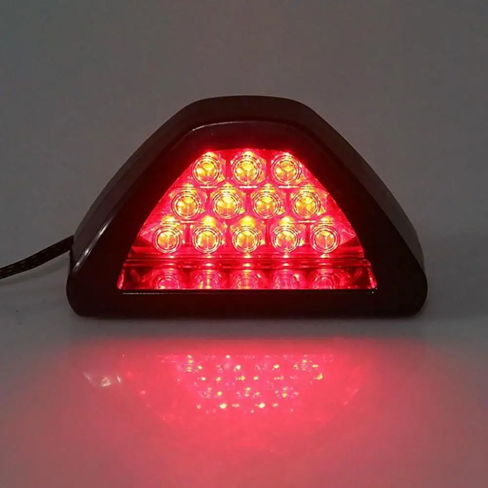 

Tail Light Triangular Design Super Bright Accessory Red Reversing Stop Flash Light for Automobile