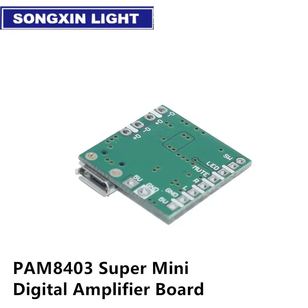PAM8403 Super Mini Digital Amplifier Board 2 * 3W Class D Digital 2.5V To 5V Power Amplifier Board Efficient audio amplifier board audio board amplifier circuit audio amplifier chip