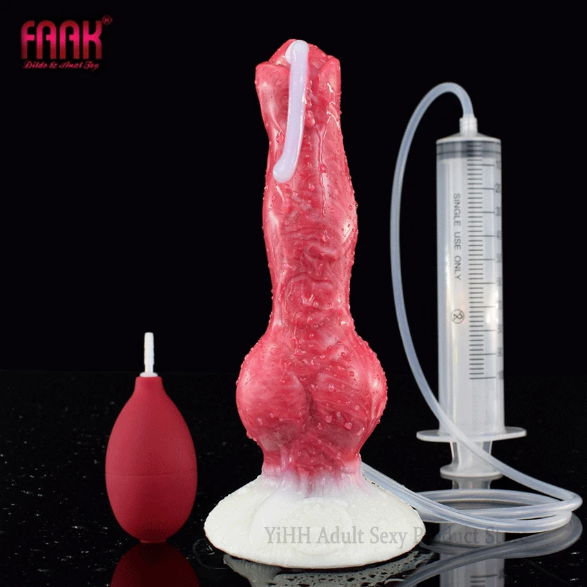 Фаллоимитаторы FAAK Wolf Dog мужские фаллоимитаторы функция сквиртинга большой пенис