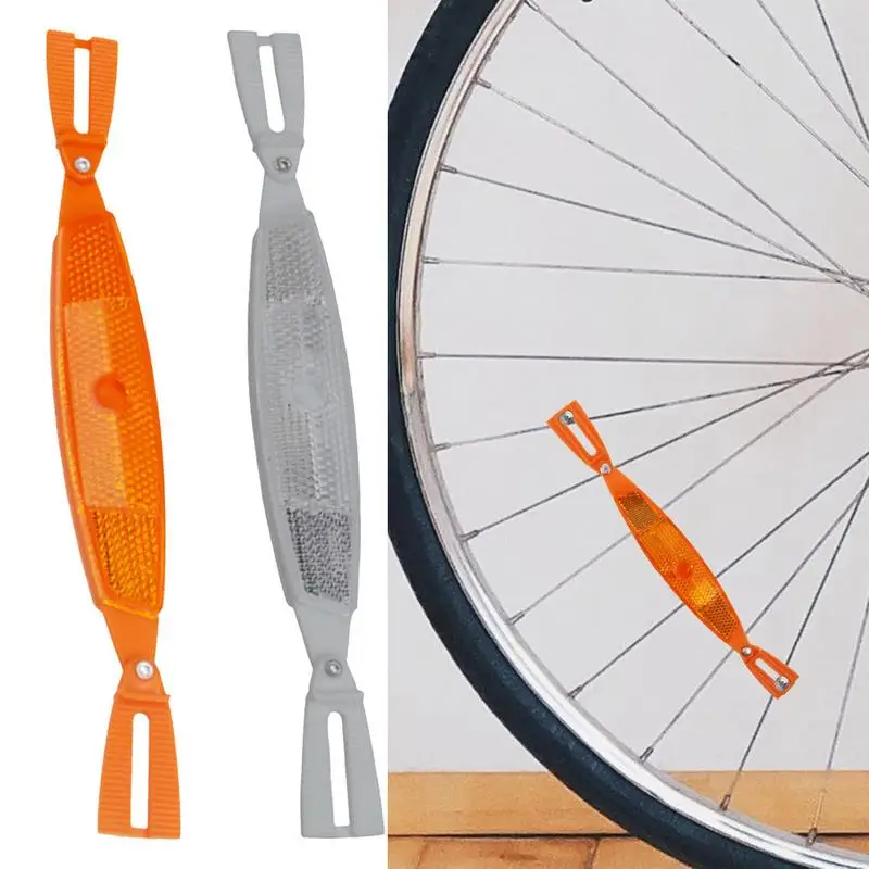 Tire Reflective Spoke 1 Pair Bikes Spoke Reflectors Safety Warning Bicycle Accessories For Night