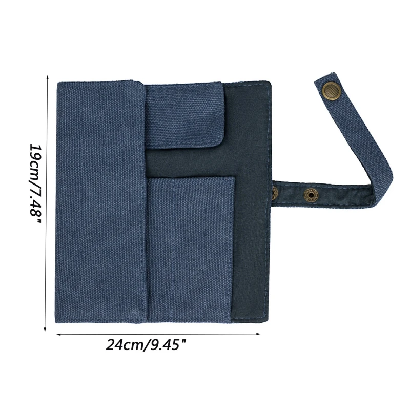Washable Watch Storage Bag Travel Watch Protective Cover 5 Slot Buckle Fixed Anti-Slide Bag for Jewelry Storage
