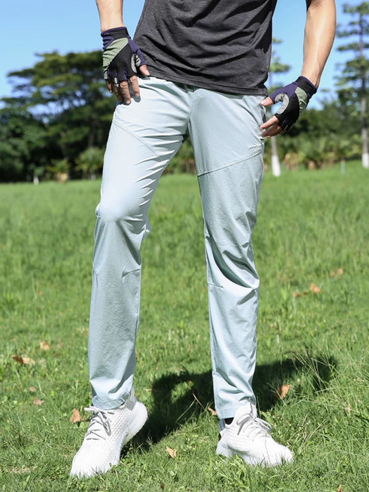 Summer Light&Thin Sweatpants Men Breathable Quick Dry Outdoor Sport Golf Trousers Male Stretch Nylon Casual Long Track Pants