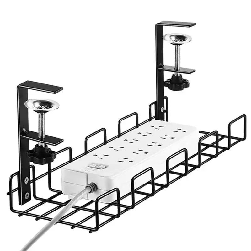 

Under Desk Cable Management Tray Cable Rack Under Desk Organizer Cable Tray Under Desk Desk Wire Management Metal Rack Storage