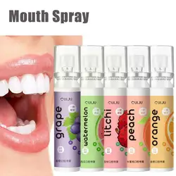 22ml Fruity Breath Peach Mint Breath Freshener Spray Refreshing Mouth Treatment Care Freshener Liquid Odor Spray Halitosis P6B9