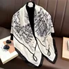 2025 Spring and Autumn New Luxury Square Silk Scarf Women Outdoor Beach Long Windproof Scarf Soft Large Scarf Lady 110*110cm 4