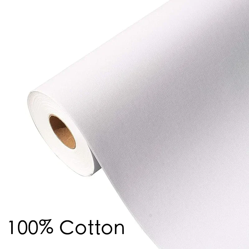 5M Professional Blank Canvas for Painting Acrylic Oil Painting Canvas Cotton/Linen Blend Primed Art Supplies for Artist