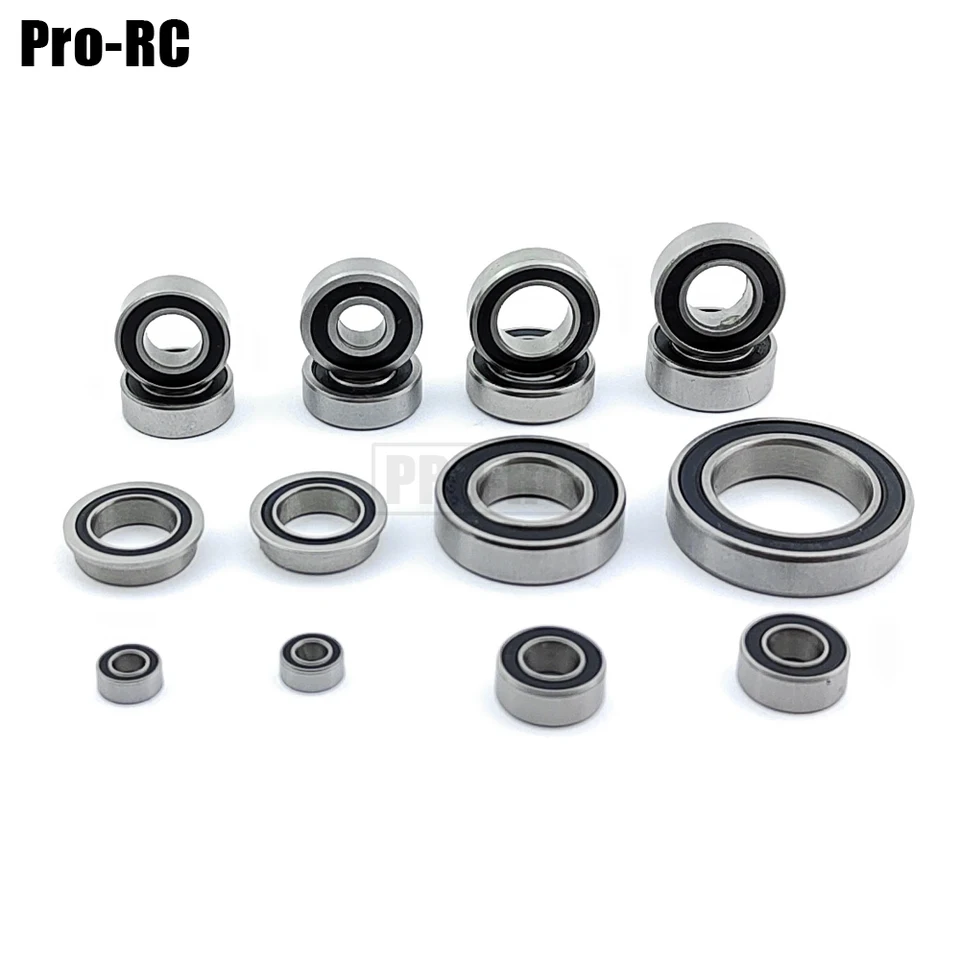 Kit Cuscinetti Sigillati Per Ruote RC 1/10 - 8 Pezzi In Acciaio Inox (6x 5x11x4mm + 2x 10x15x4mm) - Blu - Adatti Per Slash Stampede Rustler 4x4