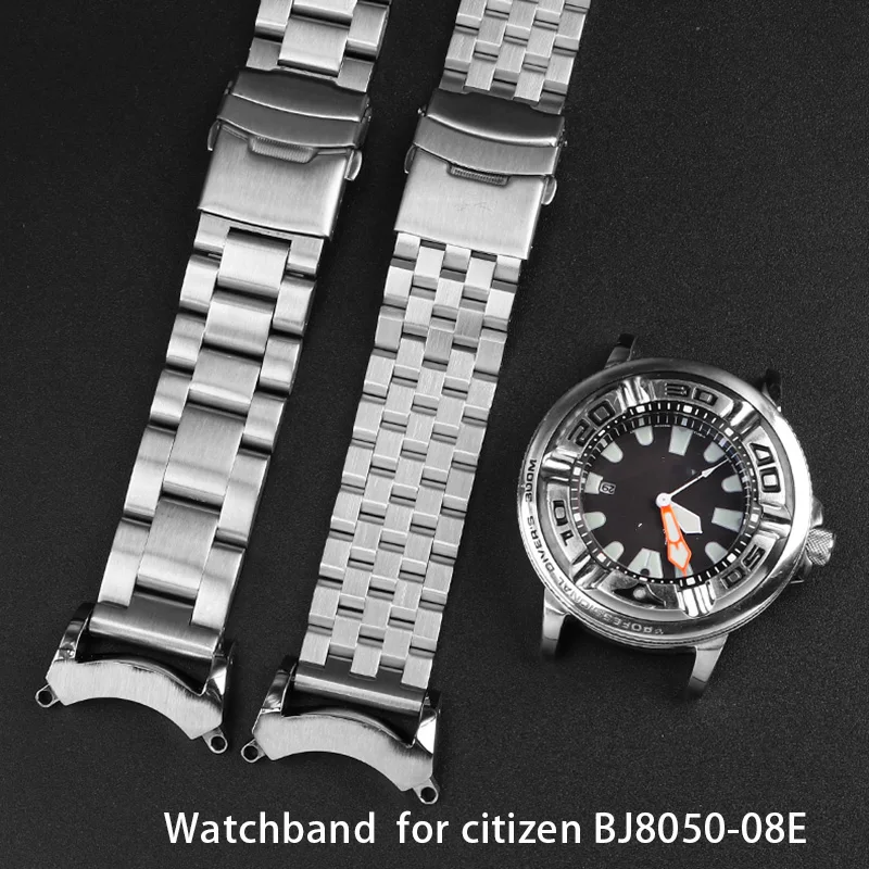 Per Citizen Bj8050-08E Cinturino In Più Stile Con Attacco Ad Alette In Acciaio Inossidabile Cinturino Modificato Con Testa Piccolo Braccialetto Piccol
