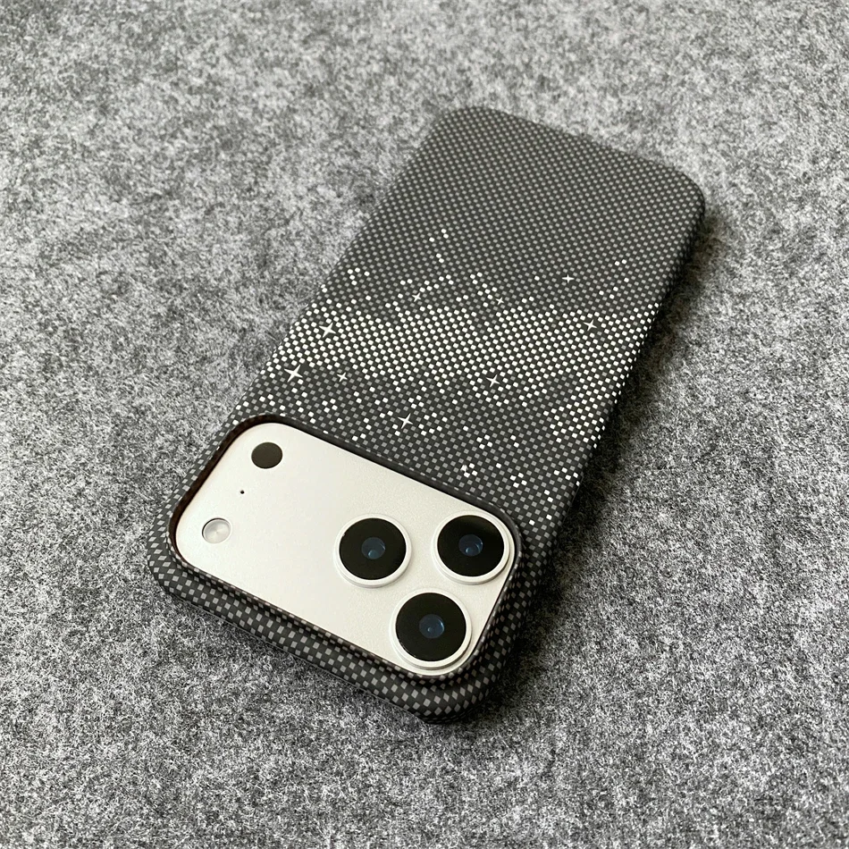 Luxury Slim Carbon Fibre Pattern Frameless Shockproof Phone Case