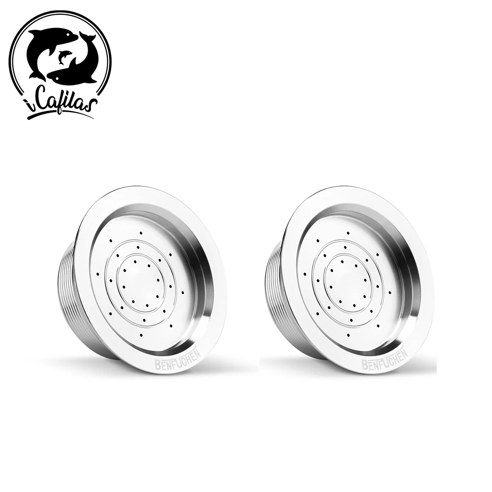 Kit De Cápsula De Café Reutilizable Para Máquinas A MODO MIO - Incluye Cuchara Y Cepillo, Acero Inoxidable