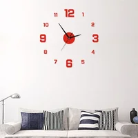 3D Luminous Wall Clock Frameless Acrylic DIY Digital Clock Wall Stickers Mute Clock for Living Room Bedroom Office Wall Decor 4