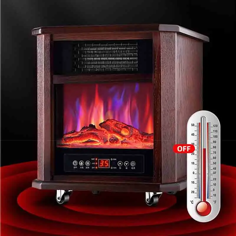 2000W Air Heater Household Fireplace, Air Heater, Electric Heater, Electric  Fireplace, Solid Wood - AliExpress