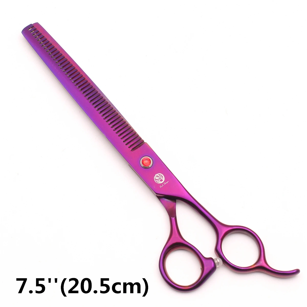 8 ''개 손질 가위 얇은 가위 Fishbone 전문 고양이 가위 동물 머리 절단 Janan Steel Purple Dragon Z4003