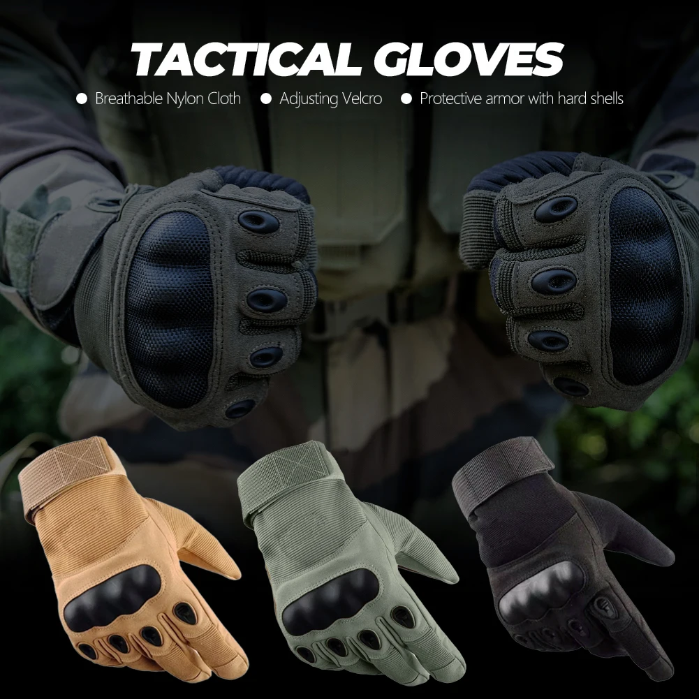 Full-Finger Tactical Gloves Wear-Resistant Cut-Resistant Riding Mountaineering Protective Equipment Women's Men's