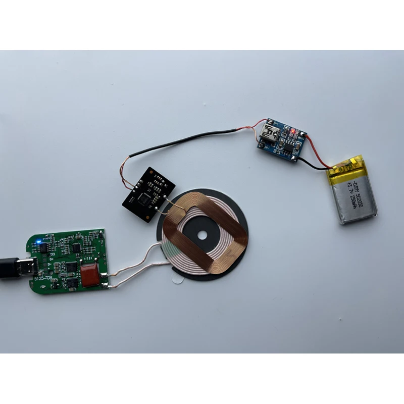 Kabelloser Empfänger 5W / 7,5W / 10W Leistung Kabelloses Schnell-Lademodul PCBA Spulen-Leiterplatte zum Aufladen für Transmitter – Detail 8