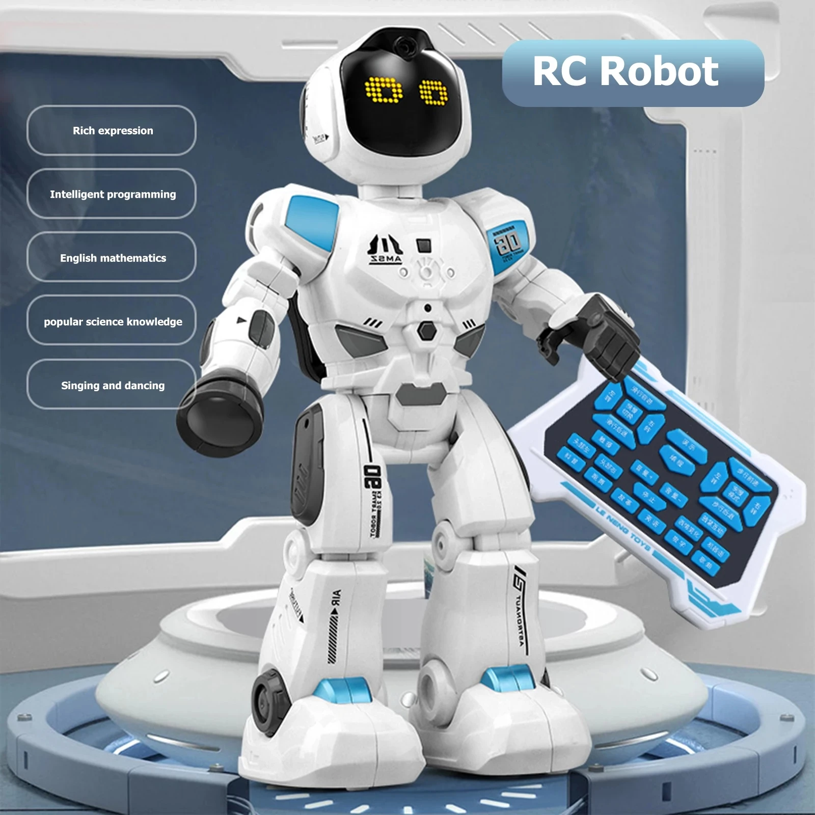 New RC Smart Robot  Touch Function Applause Interaction English Mathematics Sing Dance Robot Toys For kids 3