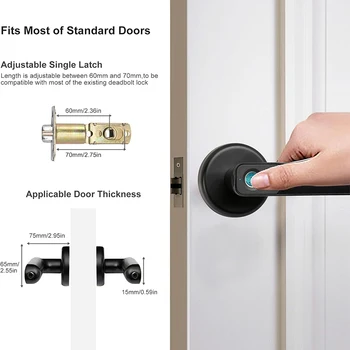 CIEPOJIT  Electronic lock Smart Lock  Fingerprint Lock unlock handle smart lock Smart Fingerprint Door Lock Keyless Entry 2