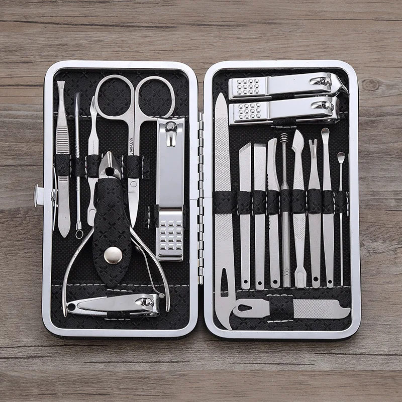 Nail Clipper Set 7-19PCS Stainless Steel Nail Clipper Beauty Tool Finger Toenails Nippers Cutters Dead Skin Dirt Remover Pedicure Manicure Kit nail scissors set,nail clipper set,nail care kit,manicure pedicure kit,manicure nail clipper set,manicure sets,manicure set,nail clippers kit,nail clipper,nail clippers,toe nail clipper
