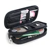 Women's Mirror Mini Cosmetic Bag Simple Waterproof Storage Box Black Double Layer Lingge Make Up Brush Beauty Organizer Supplies 1