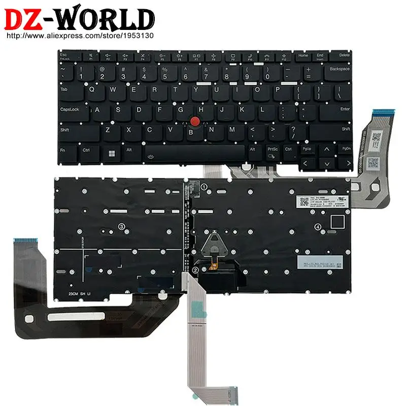 Inglês Jpjaponês Teclado Retroiluminado para Lenovo Thinkpad X13 Yoga Gen4 g4 Laptop Sn21j80889 Sn21j80913 Sn21j80915 us uk - Imagem 5