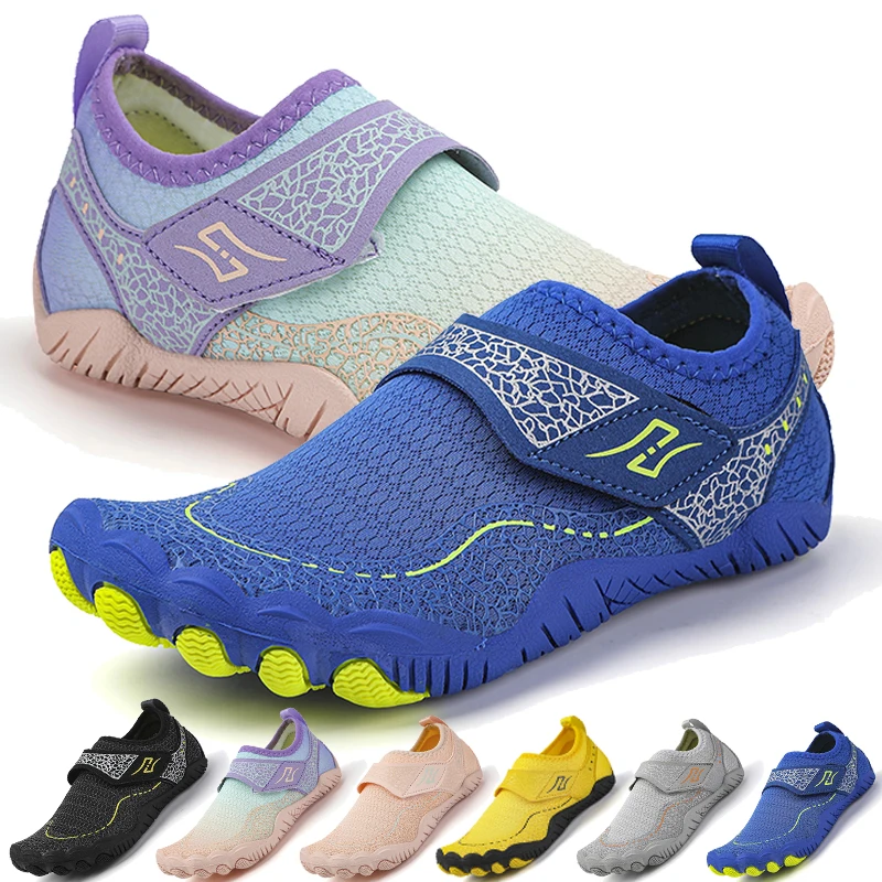 Water Shoes Aqua Shoes Barefoot Shoes Boys Girls Aqua shoes Barefoot Skin Aqua Socks Diving Surfing Beach Quick drying water shoes Anti-slip Walking